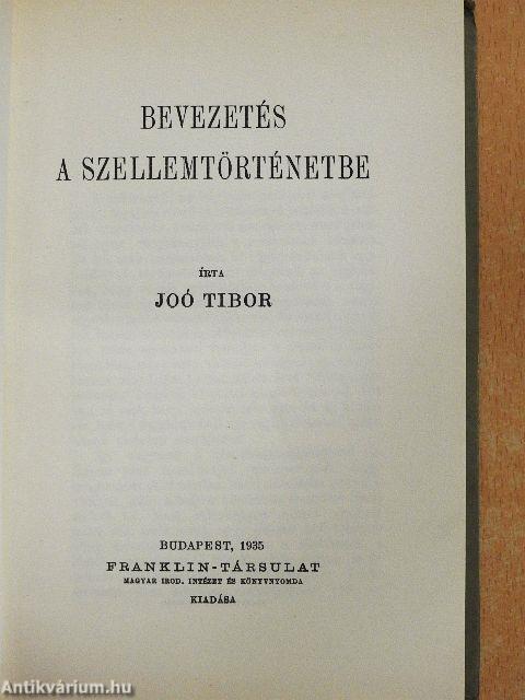 Bevezetés a szellemtörténetbe