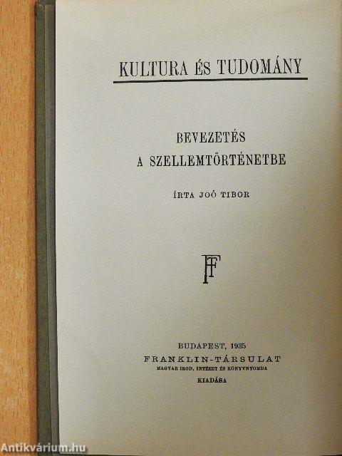 Bevezetés a szellemtörténetbe