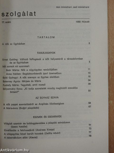 Szolgálat 1988. Húsvét