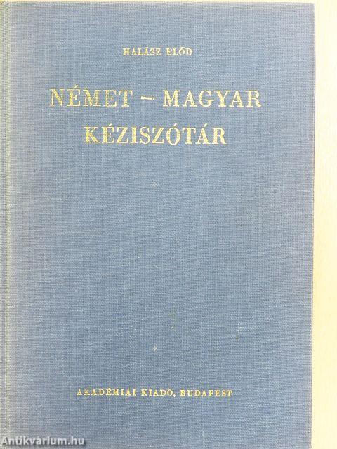 Német-magyar kéziszótár