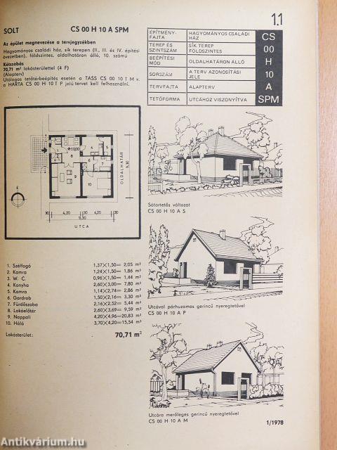 A magánlakásépítés ajánlott tervei 1.1