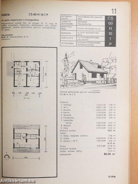 A magánlakásépítés ajánlott tervei 1.1
