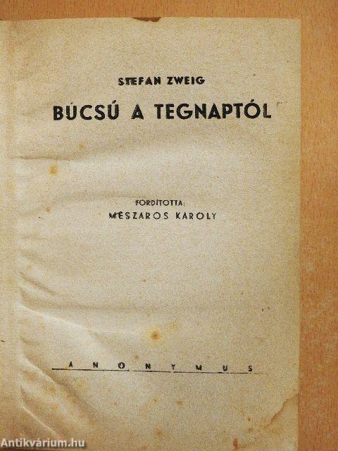 Búcsú a tegnaptól