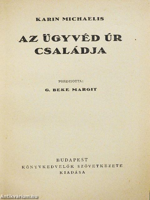 Az ügyvéd úr családja