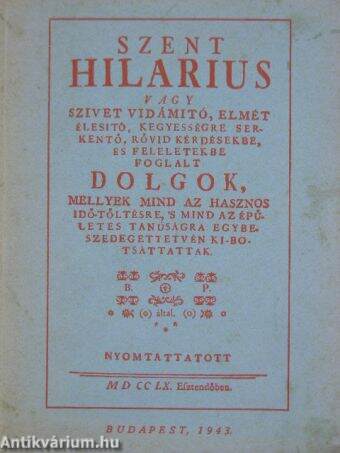 Szent Hilarius