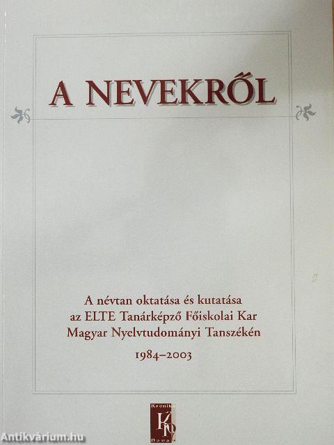 A nevekről
