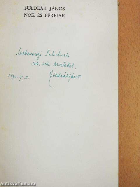 Nők és férfiak (dedikált példány)