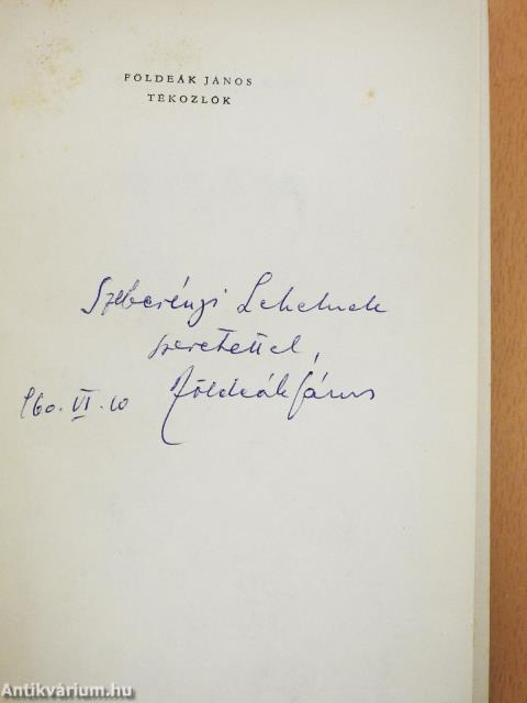 Tékozlók (dedikált példány)