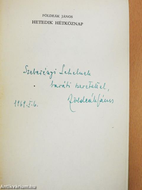 Hetedik hétköznap (dedikált példány)