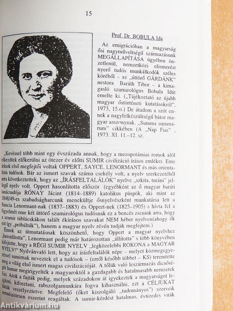 Kettős népnevünk - a MAGYAR és HUNGÁR - eredete, ősisége és értelme