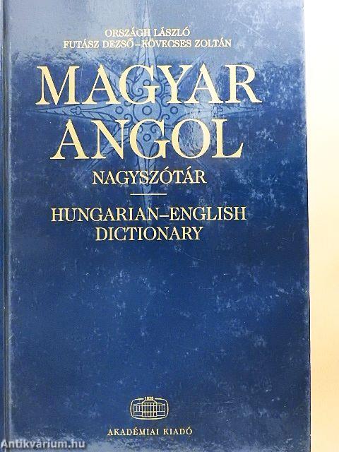 Magyar-angol nagyszótár