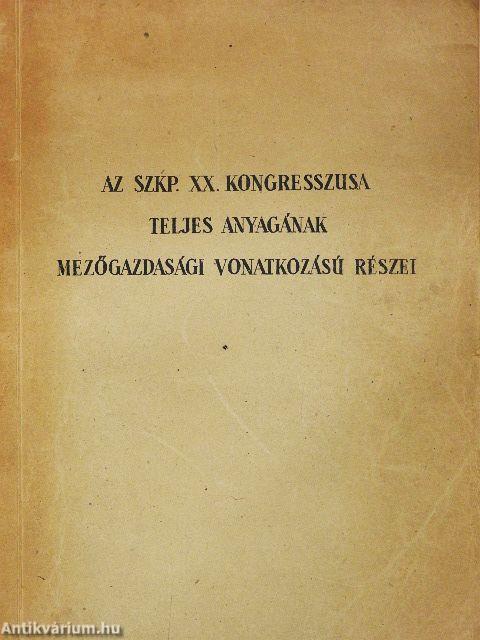 Az SZKP XX. kongresszusa