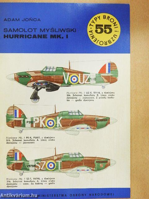 Samolot mysliwski Hurricane Mk. I
