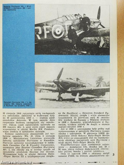 Samolot mysliwski Hurricane Mk. I