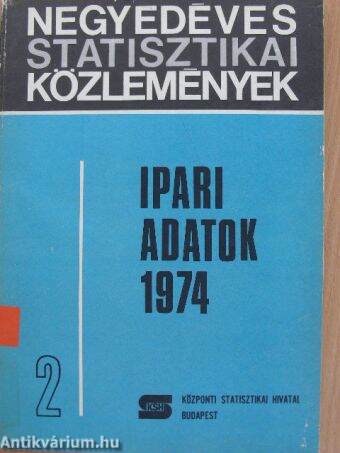 Ipari adatok 1974/2