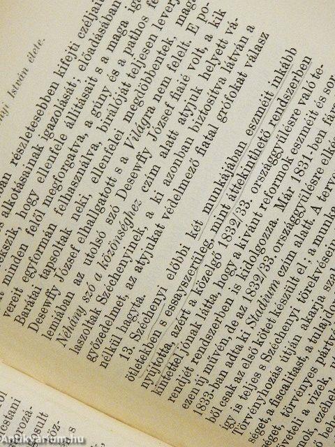 Szemelvények gróf Széchenyi István műveiből