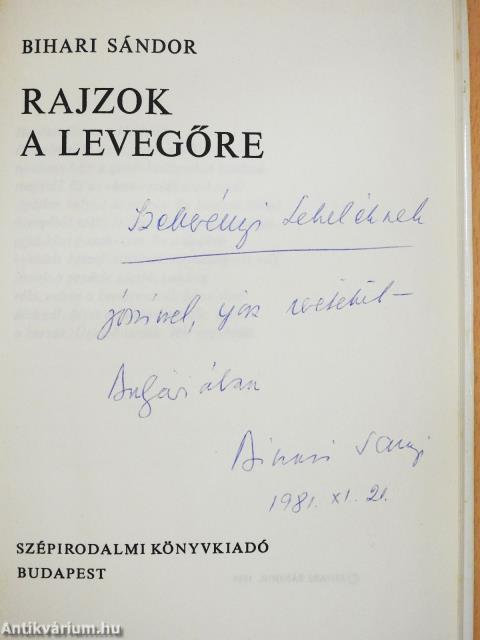 Rajzok a levegőre (dedikált példány)