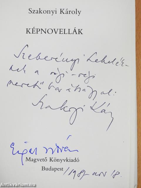 Képnovellák (dedikált és aláírt példány)