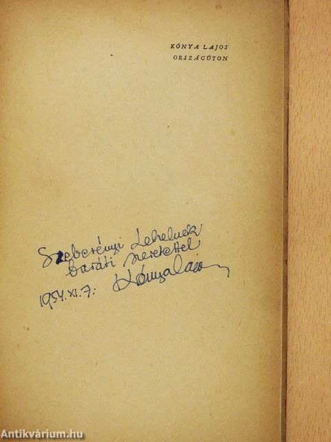 Országúton (dedikált példány)