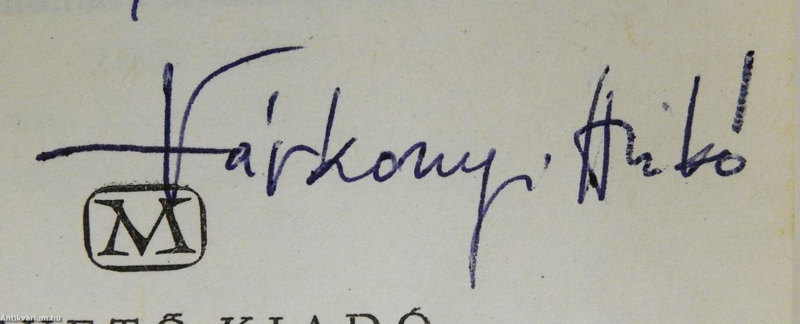 A griff halála (dedikált példány)