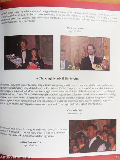 Húsz év muzsikája Kunszentmárton kultúrájáért