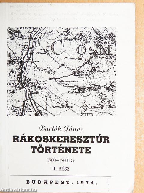 Rákoskeresztúr története II.