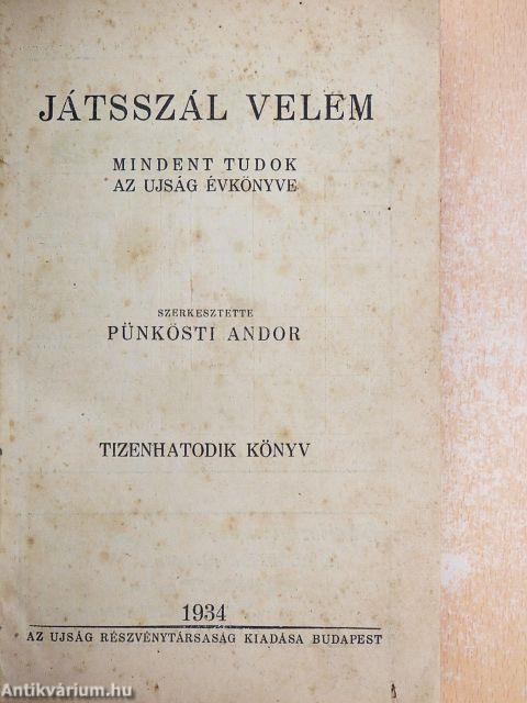 Mindent tudok 1934.
