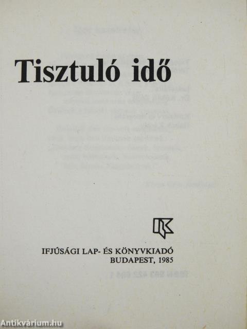 Tisztuló idő (minikönyv)