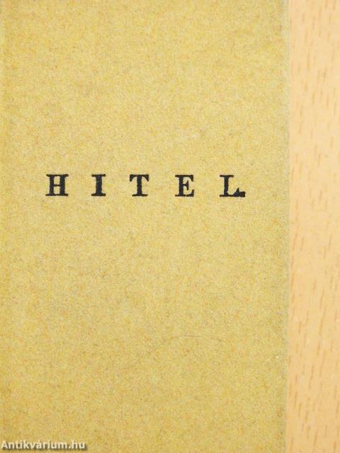 Hitel (minikönyv) (számozott)