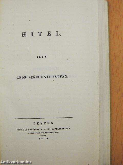 Hitel (minikönyv) (számozott)