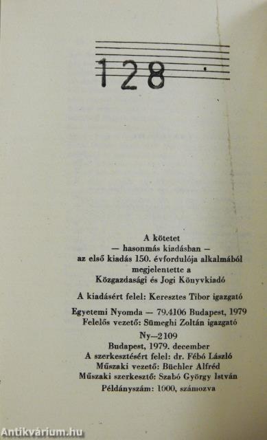 Hitel (minikönyv) (számozott)