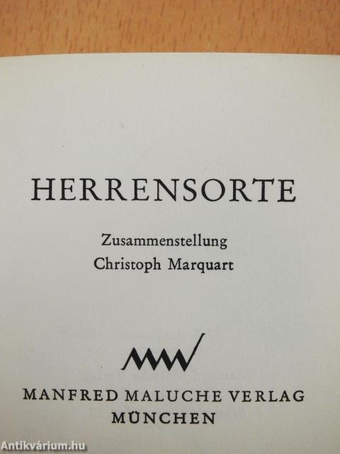 Herrensorte (minikönyv)