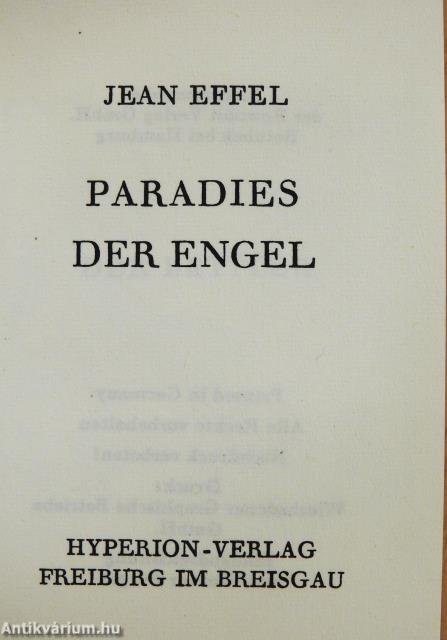 Paradies der Engel (minikönyv)