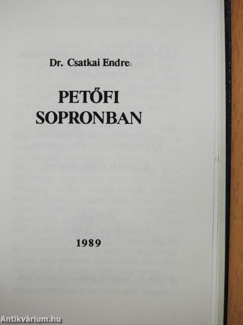 Petőfi Sopronban (minikönyv)