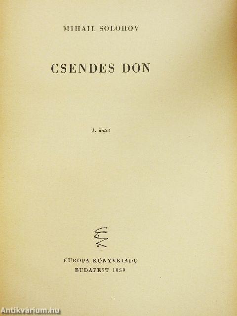 Csendes Don I-III.