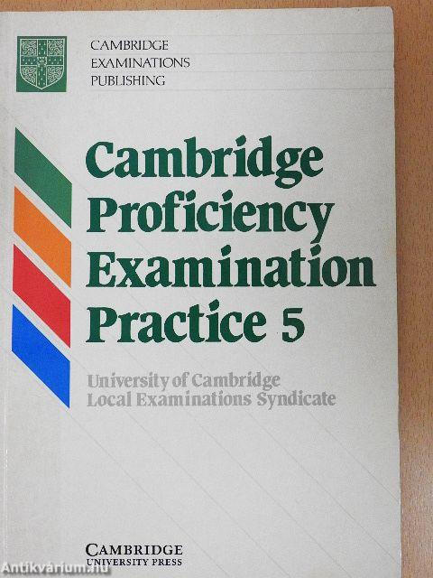 Cambridge Proficiency Examination Practice 5