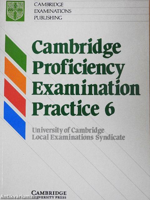 Cambridge Proficiency Examination Practice 6