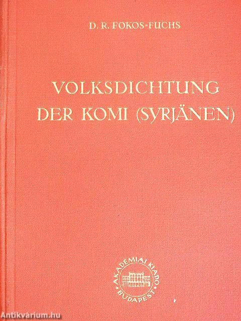 Volksdichtung der Komi (Syrjänen)