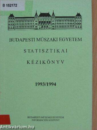 Budapesti Műszaki Egyetem statisztikai kézikönyv 1993/1994