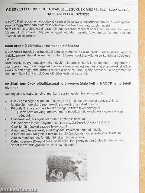 HACCP szemlélet és módszerek alkalmazása a falusi vendéglátásban