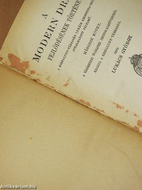 A modern dráma fejlődésének története I-II.