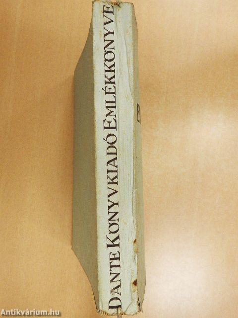Dante Könyvkiadó Emlékkönyve 1919-1935