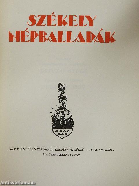 Székely népballadák