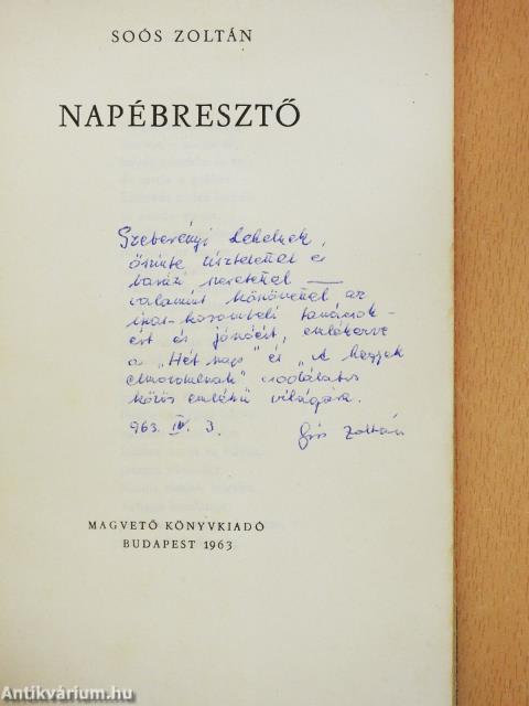 Napébresztő (dedikált példány)