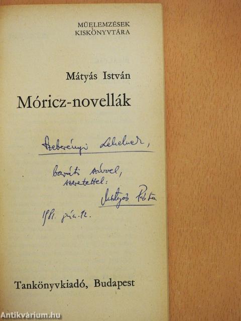 Móricz-novellák (dedikált példány)