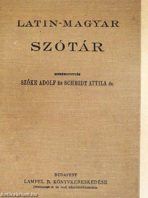 Latin-magyar szótár