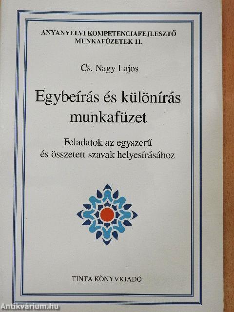 Egybeírás és különírás munkafüzet