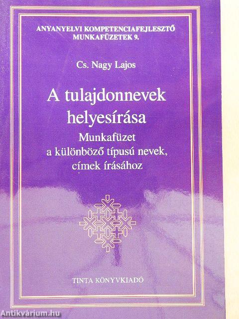 A tulajdonnevek helyesírása