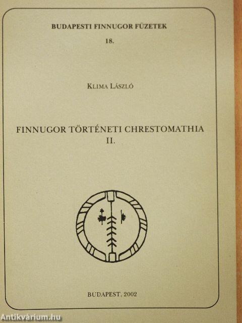 Finnugor történeti chrestomathia II.