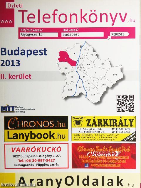 Üzleti telefonkönyv - Budapest II. kerület 2013